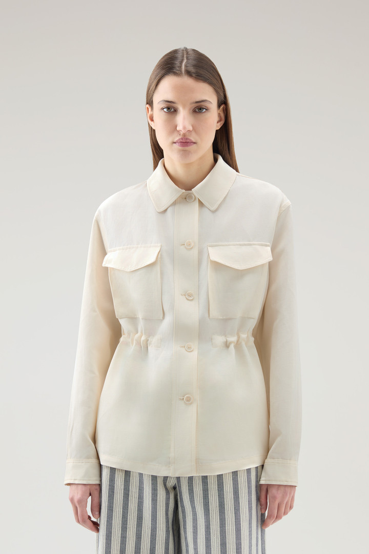 Overshirt in Linen Blend White photo 1 | Woolrich