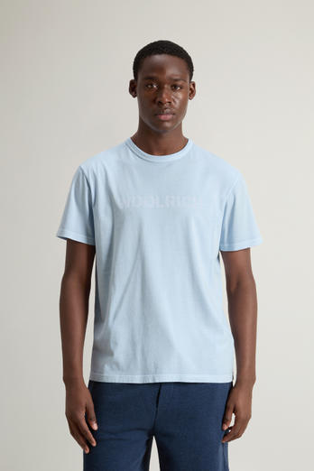 LIGHT GARMENT DYED T-SHIRT Blau | Woolrich