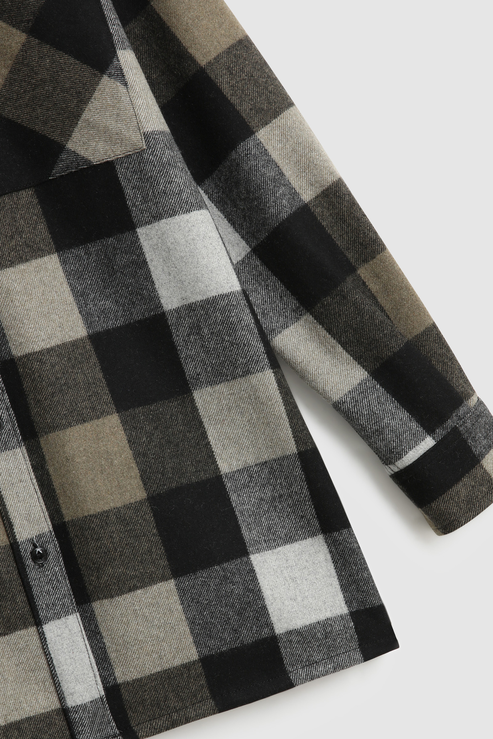 Wool Blend Boyfriend Flannel Shirt - Made in Usa Yellow photo 9 | Woolrich