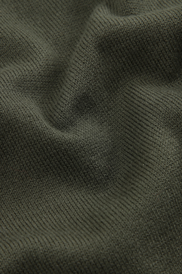 Poloshirt aus gestrickter Supima-Baumwolle Grün photo 6 | Woolrich