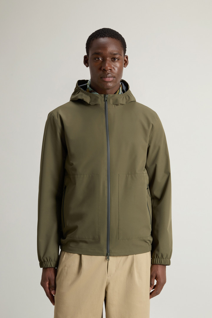 Waterproof Pacific Jacket in Two-Layered Fabric Green photo 1 | Woolrich