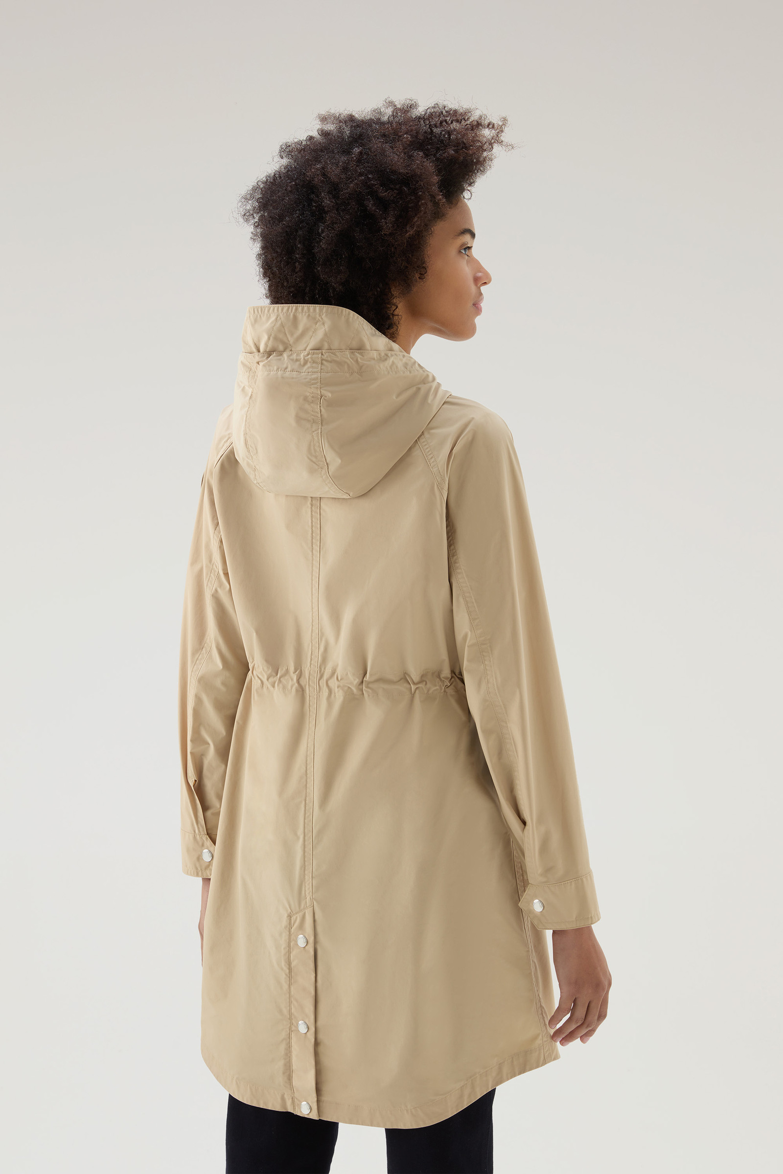 Long Summer Parka in Urban Touch Beige photo 3 | Woolrich