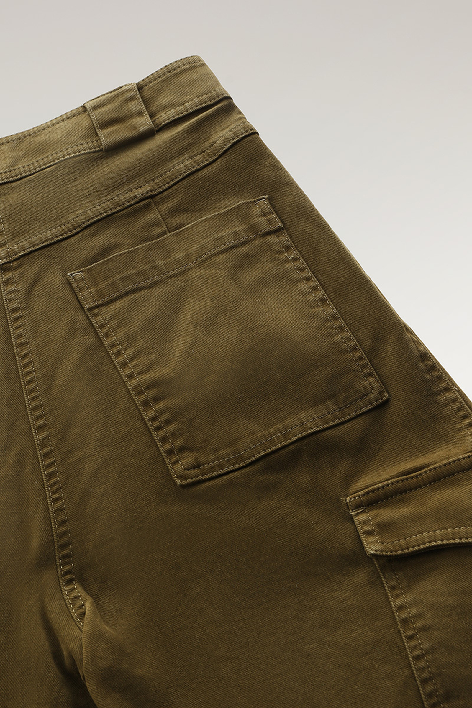 Cotton Twill Cargo Pants Green photo 4 | Woolrich