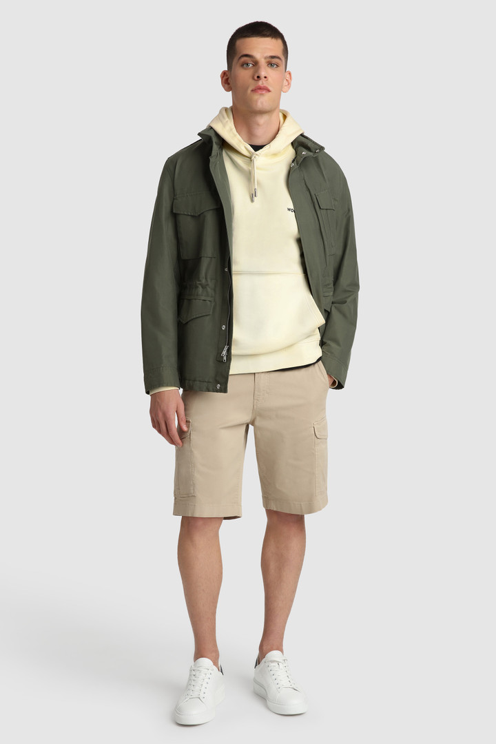 Sweat à capuche avec imprimé au dos blanc photo 4 | Woolrich