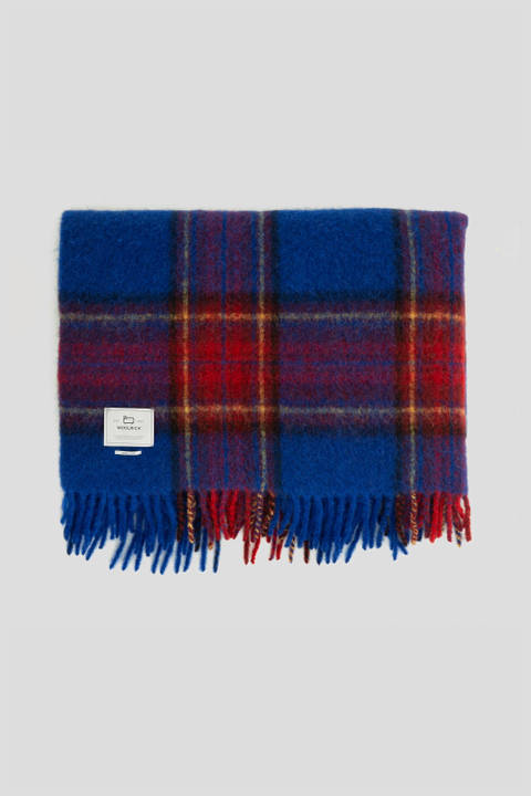 Blanket in an Alpaca, Mohair, and Wool Blend Blue photo 2 | Woolrich