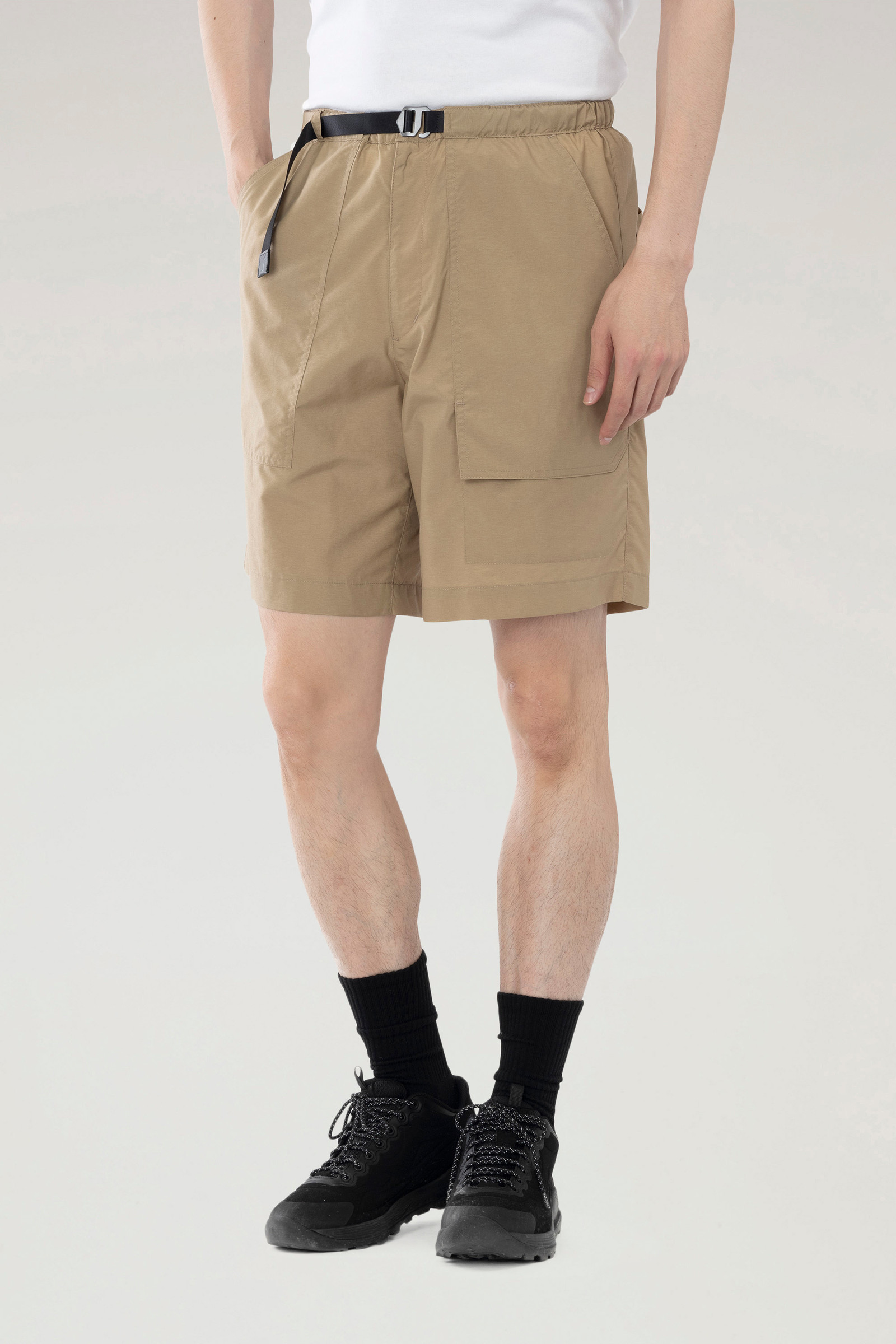 Ranch Shorts in Recycled Nylon Beige | Woolrich