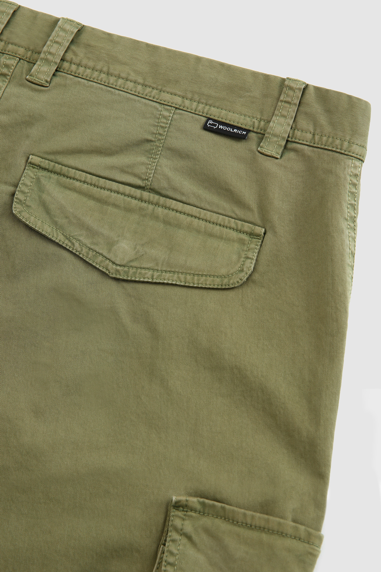 Garngefärbte Cargohose Grün photo 6 | Woolrich