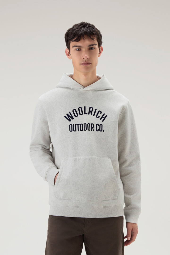 Hoodie in Pure Cotton Gray photo 1 | Woolrich