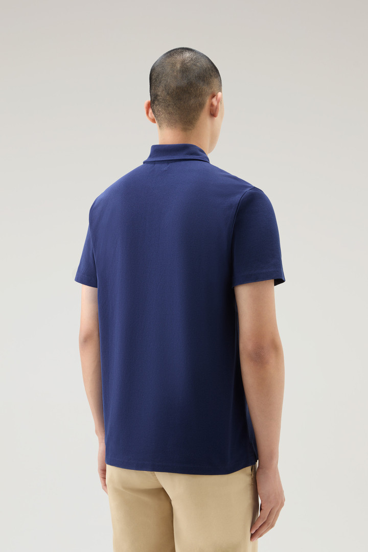 ICE COTTON POLO Blue photo 3 | Woolrich