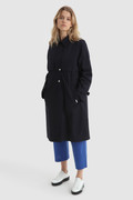 Havice light trench coat with printed Check lining