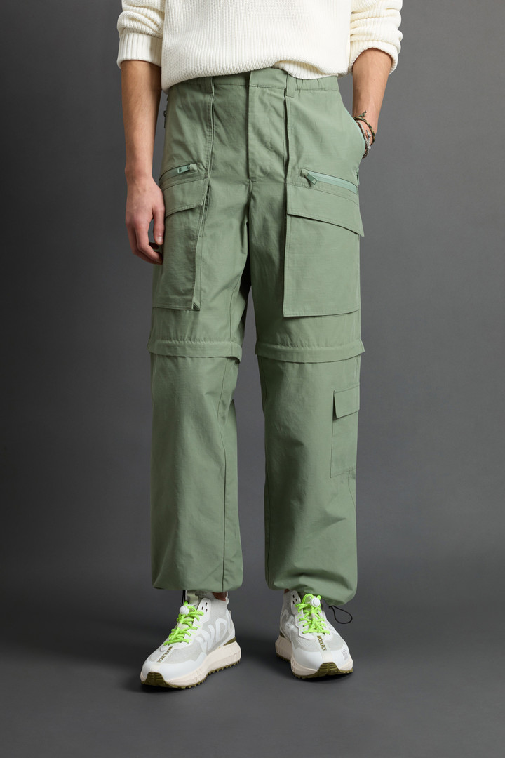 2-in-1 Pants in Cotton- and Nylon-Blend Olmetex Ripstop by Todd Snyder Green photo 2 | Woolrich