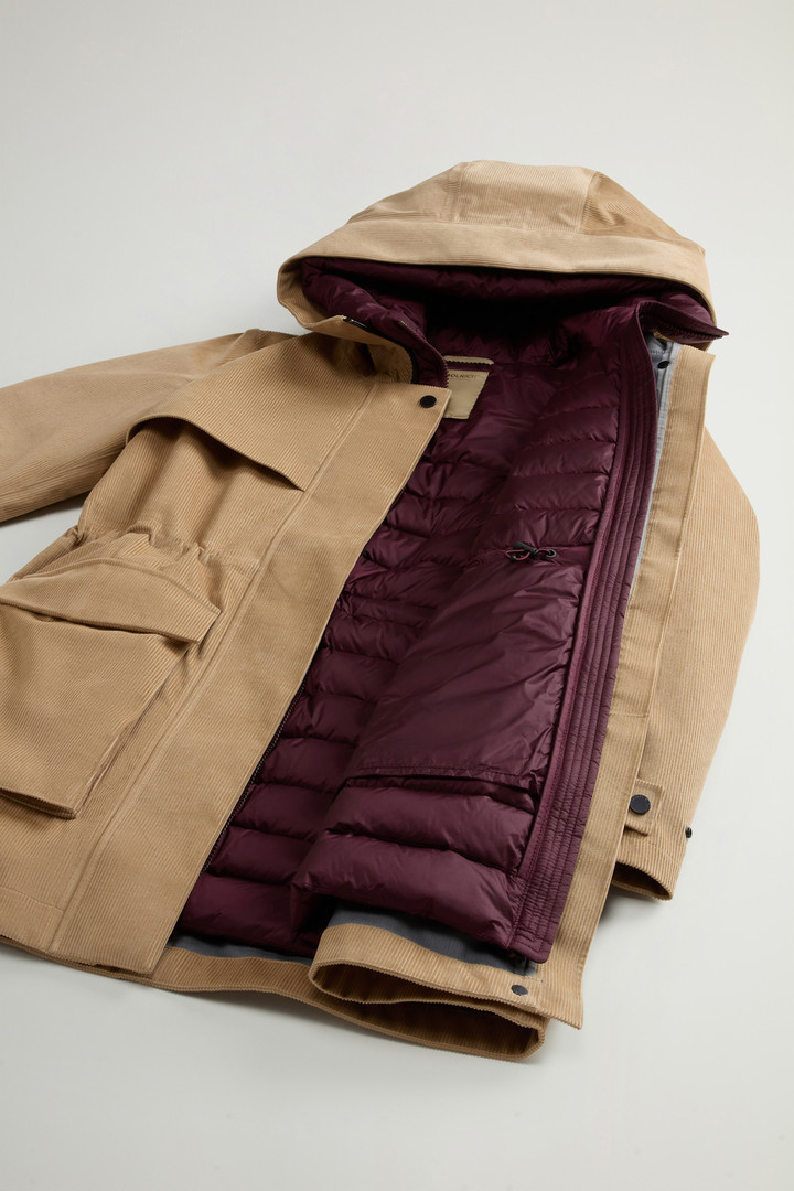 Parka 3-en-1 en velours côtelé à trois couches Beige photo 9 | Woolrich