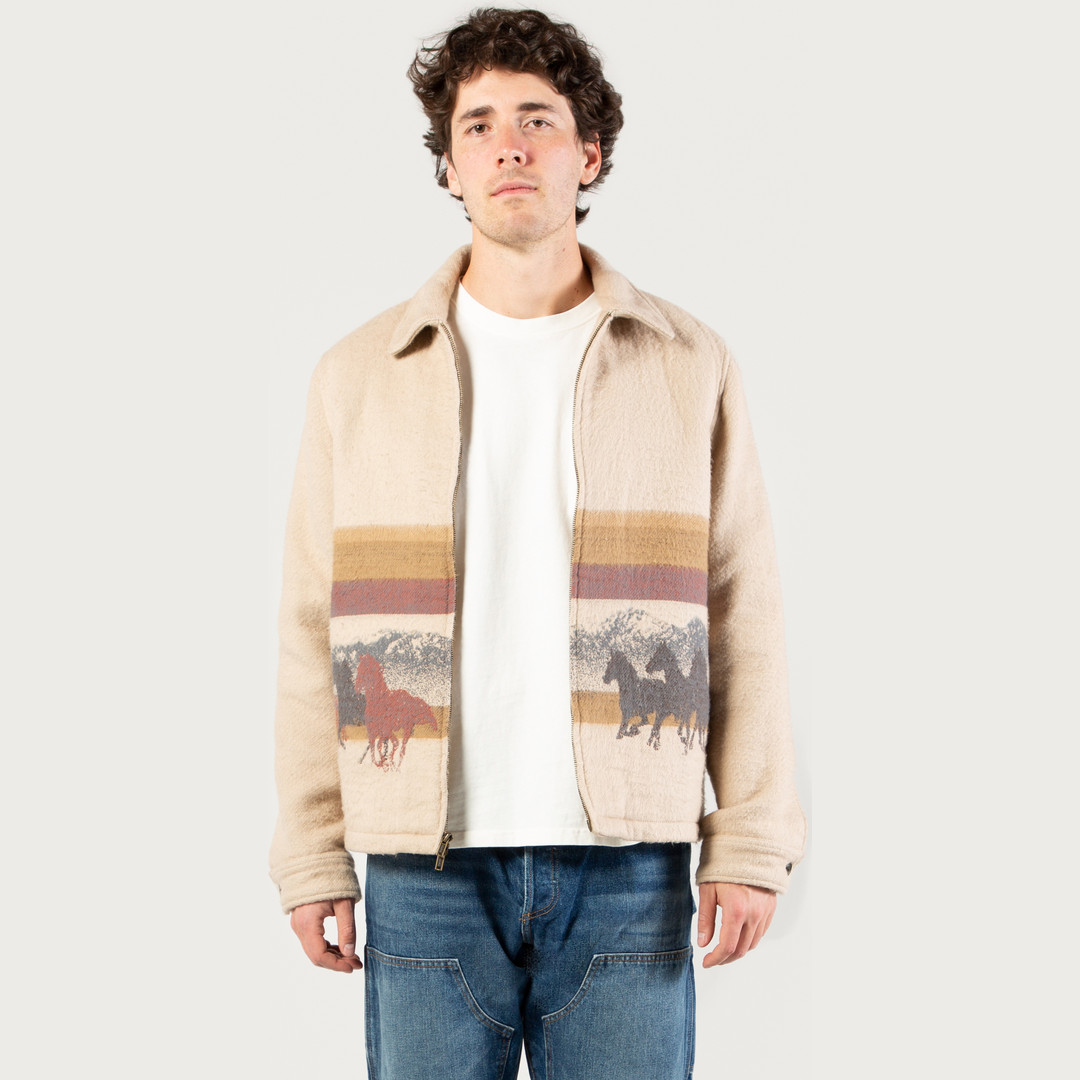 Woolrich Men Stripe Sand Size S