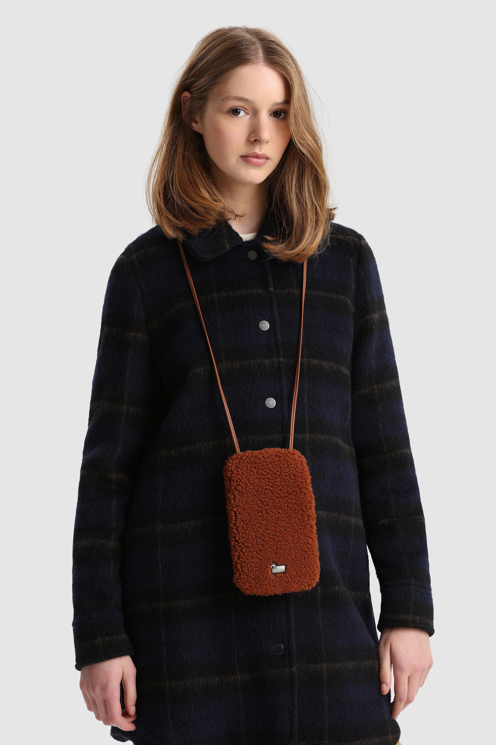 Woolrich X Toasties Phone Case with Neck Strap Brown photo 5 | Woolrich