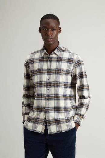 Pure Cotton Flannel Checked Shirt Multicolor | Woolrich