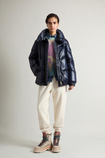 Plumífero Aliquippa de nailon brillante Azul | Woolrich