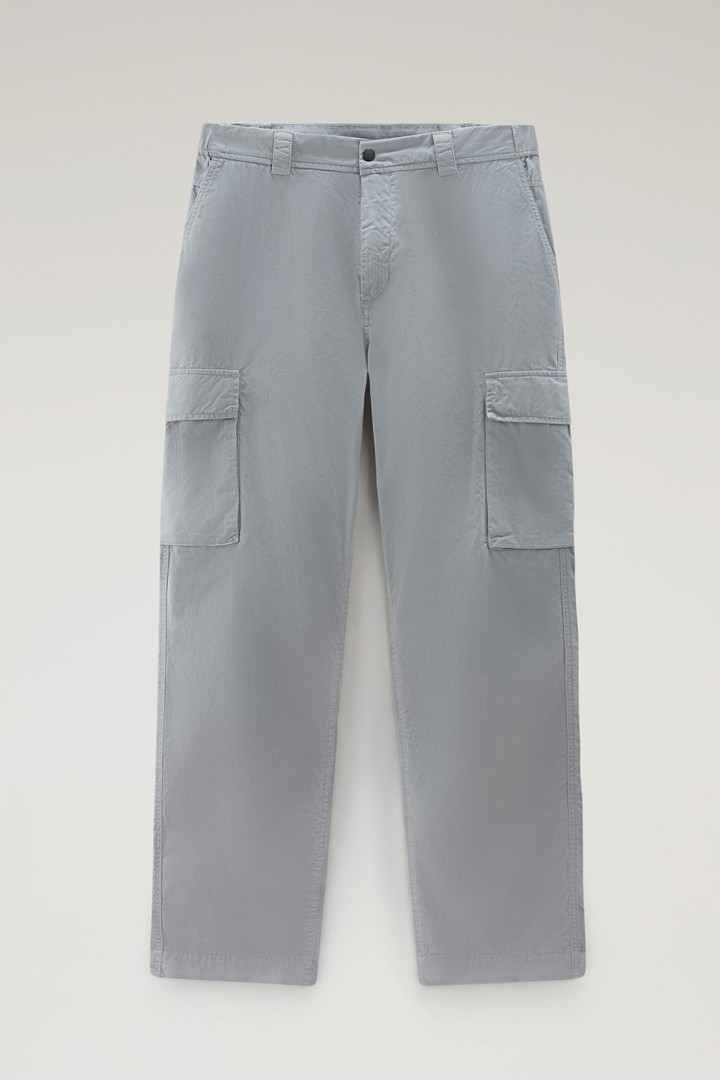 Pantalon cargo en gabardine de pur coton Gris photo 4 | Woolrich