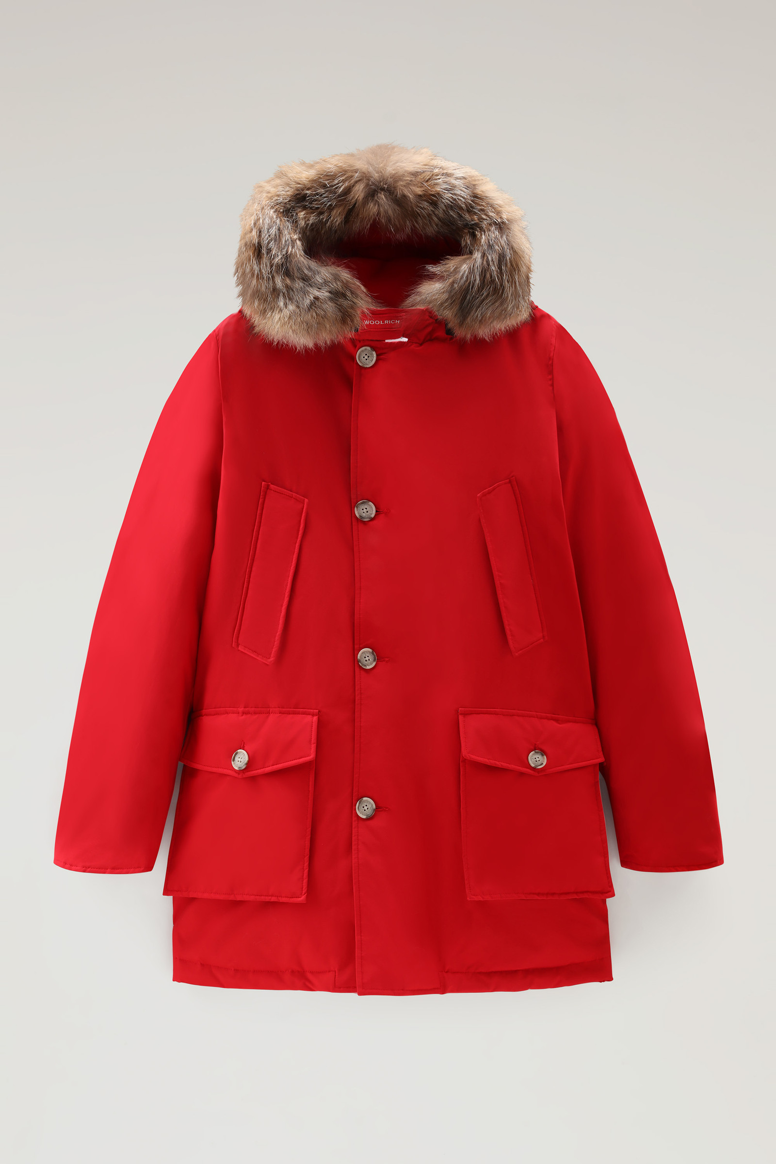 Arctic Parka en Ramar Cloth avec fourrure amovible homme rouge | Woolrich CH