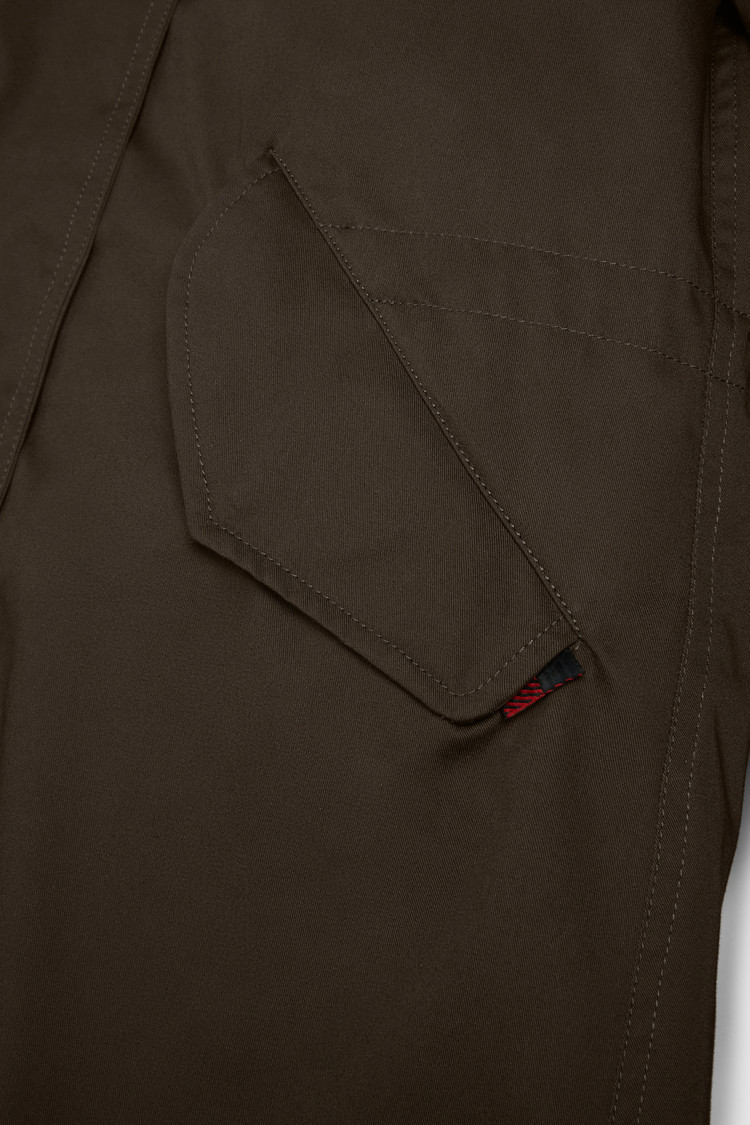Literary Parka with rex fur