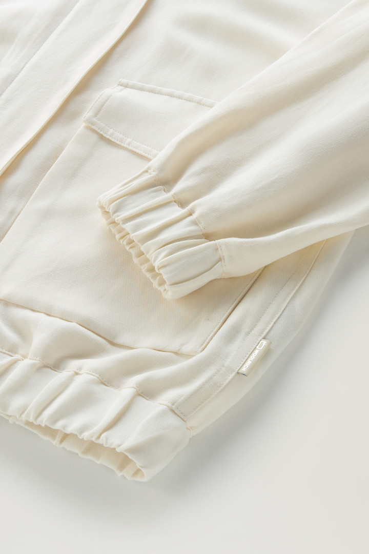 Bomber Jacket in Linen Blend White photo 7 | Woolrich