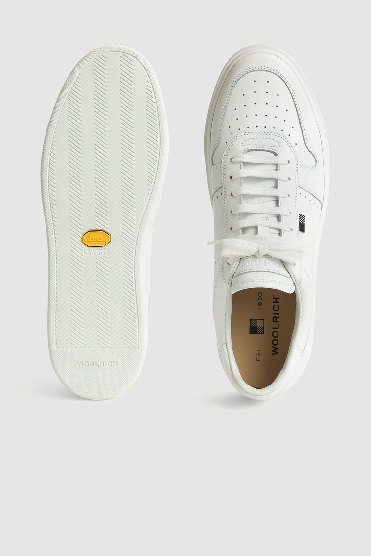 Sneakers de tennis classiques en cuir de veau