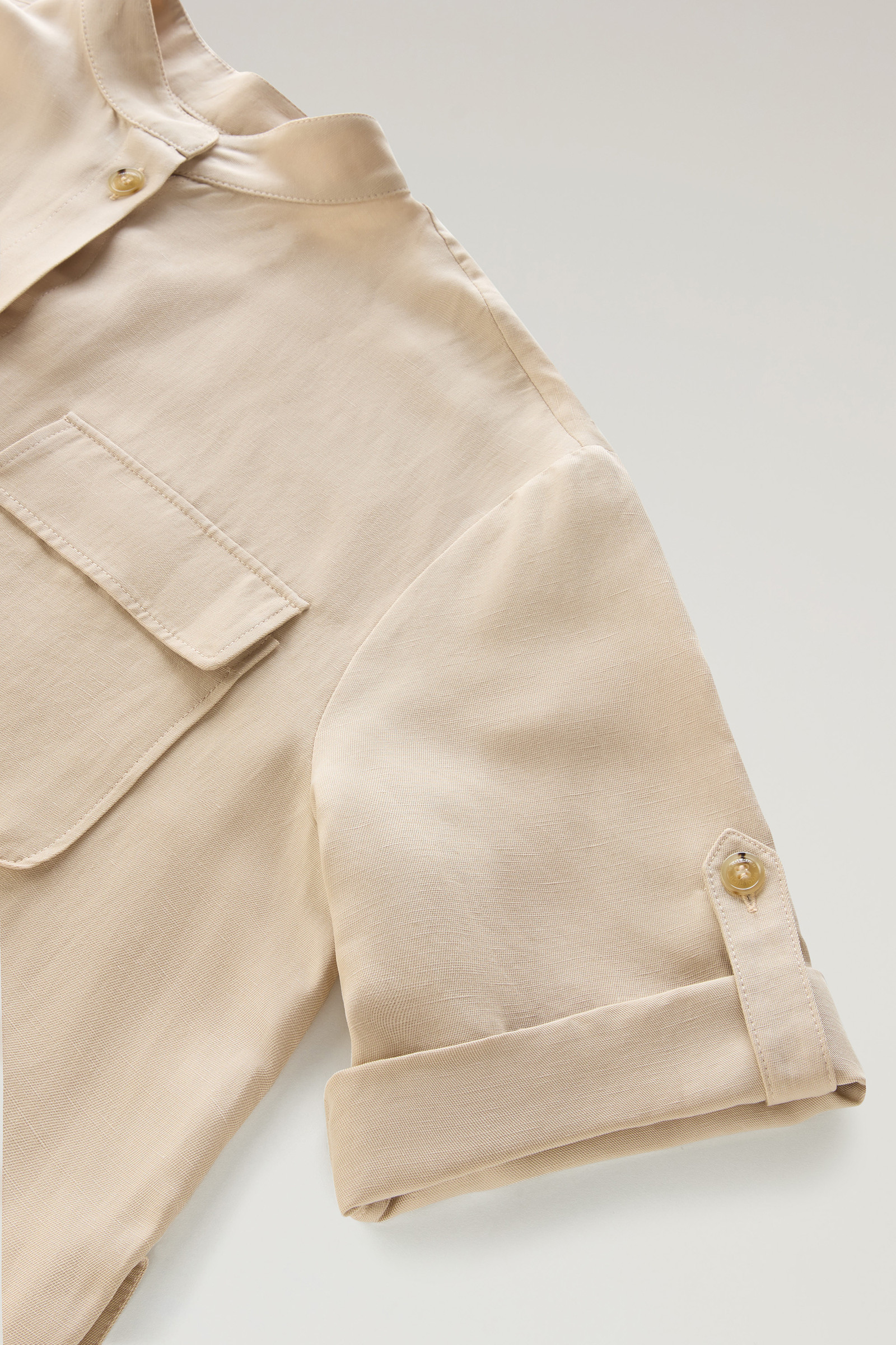 Utility-jurk van linnen met riem beige photo 7 | Woolrich