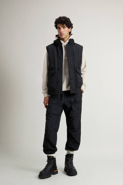 Padded Ramar Cloth Vest Black | Woolrich