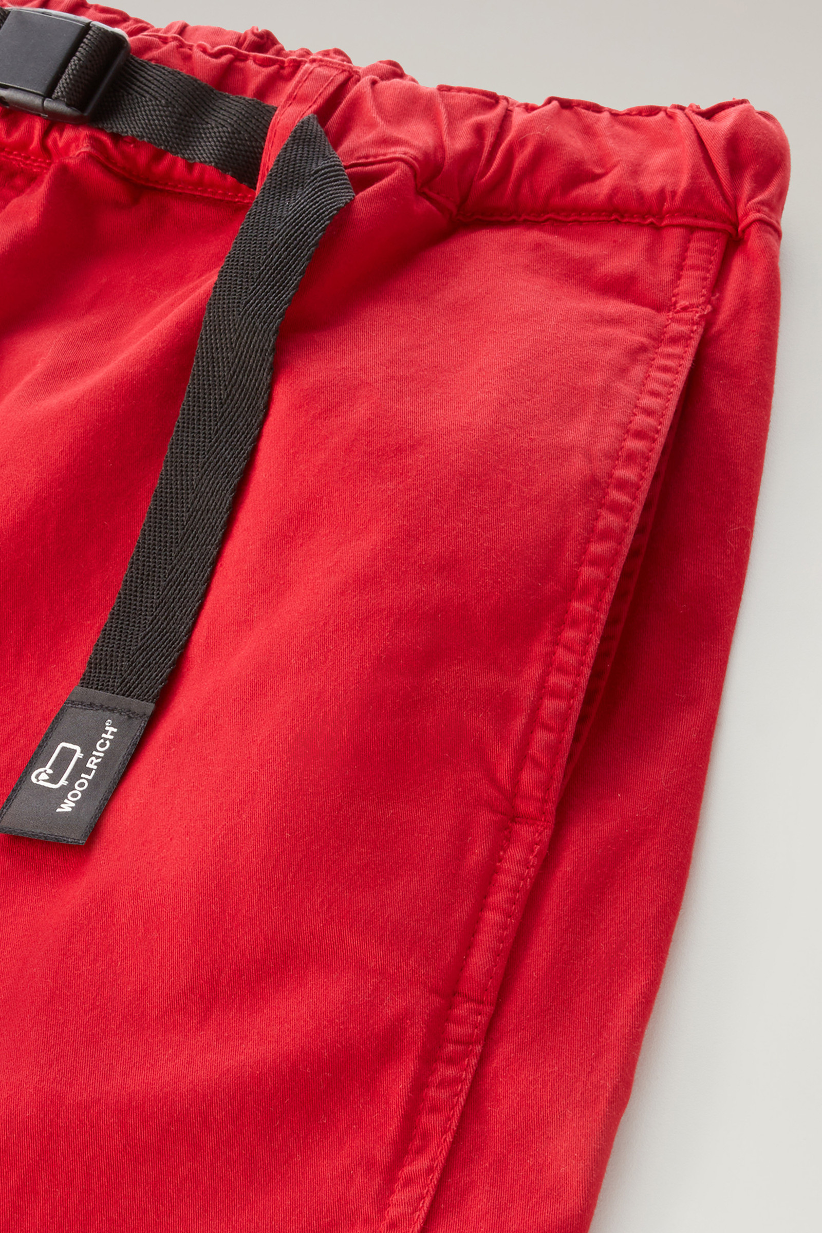 Pantaloncini Chino tinti in capo in cotone elasticizzato rosso photo 6 | Woolrich
