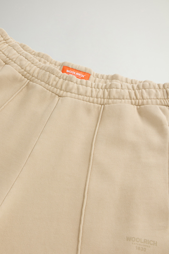 Teen Girls’ Garment-Dyed Pants in Pure Cotton Fleece Beige photo 2 | Woolrich
