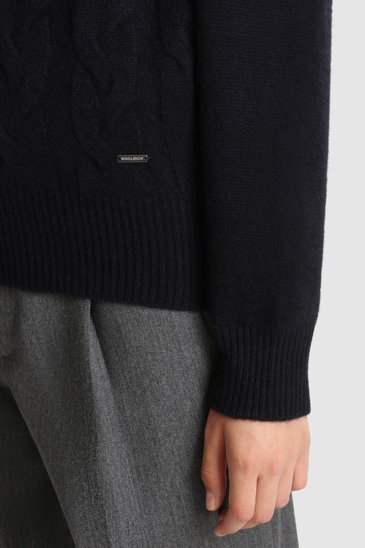 Jersey de cuello alto en cashmere