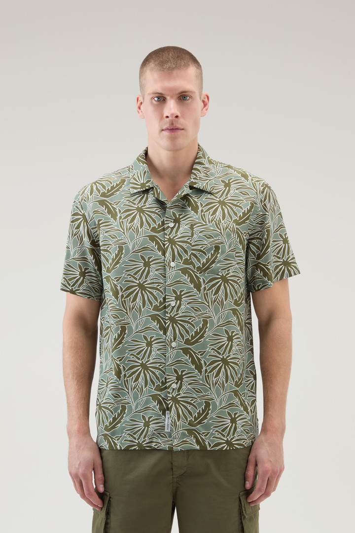 Shirt mit tropischem Print Grün photo 1 | Woolrich