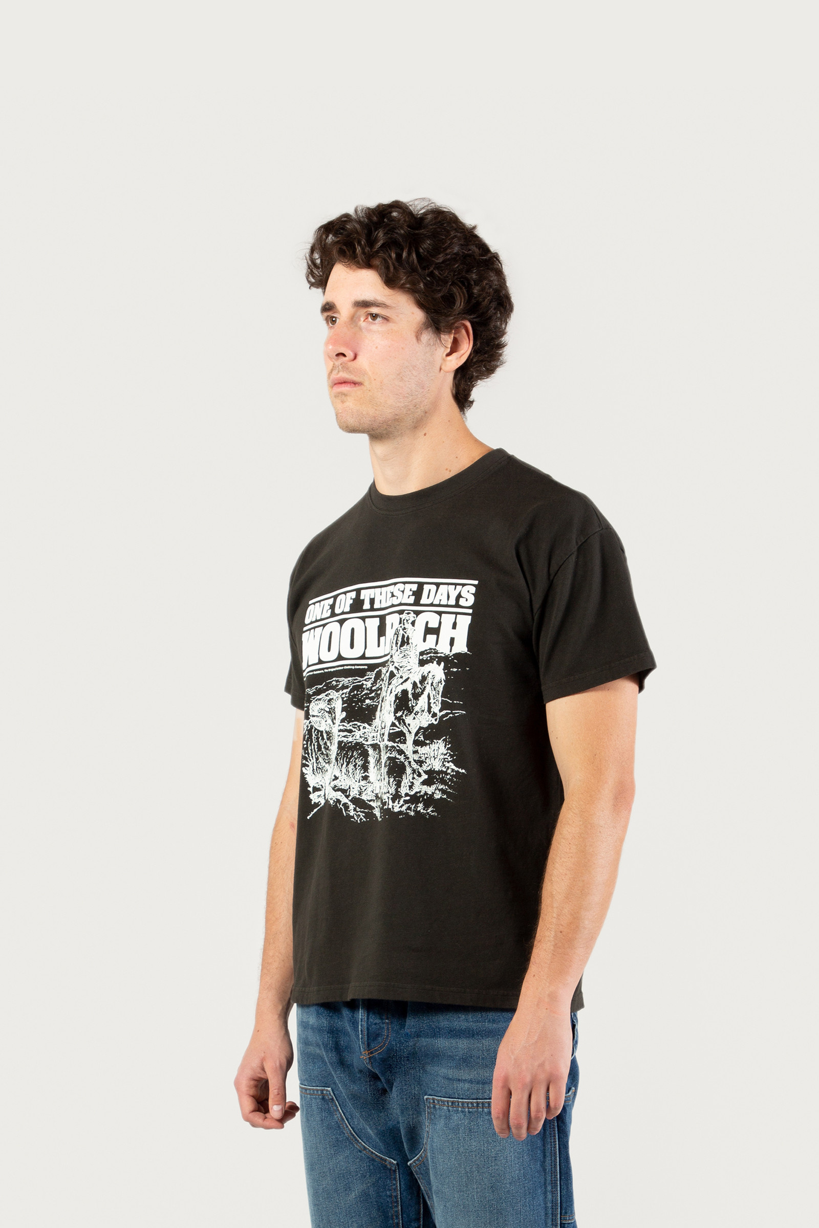 T-shirt van zuiver katoen - One Of These Days / Woolrich zwart photo 2 | Woolrich
