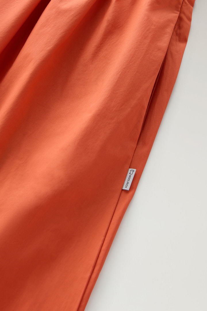 Short Dress in Pure Cotton Poplin Orange photo 8 | Woolrich