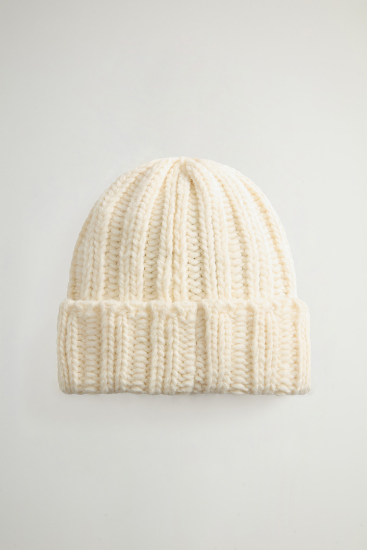 Beanie in Rippoptik aus Alpaka-Wollmischung Weiß photo 2 | Woolrich