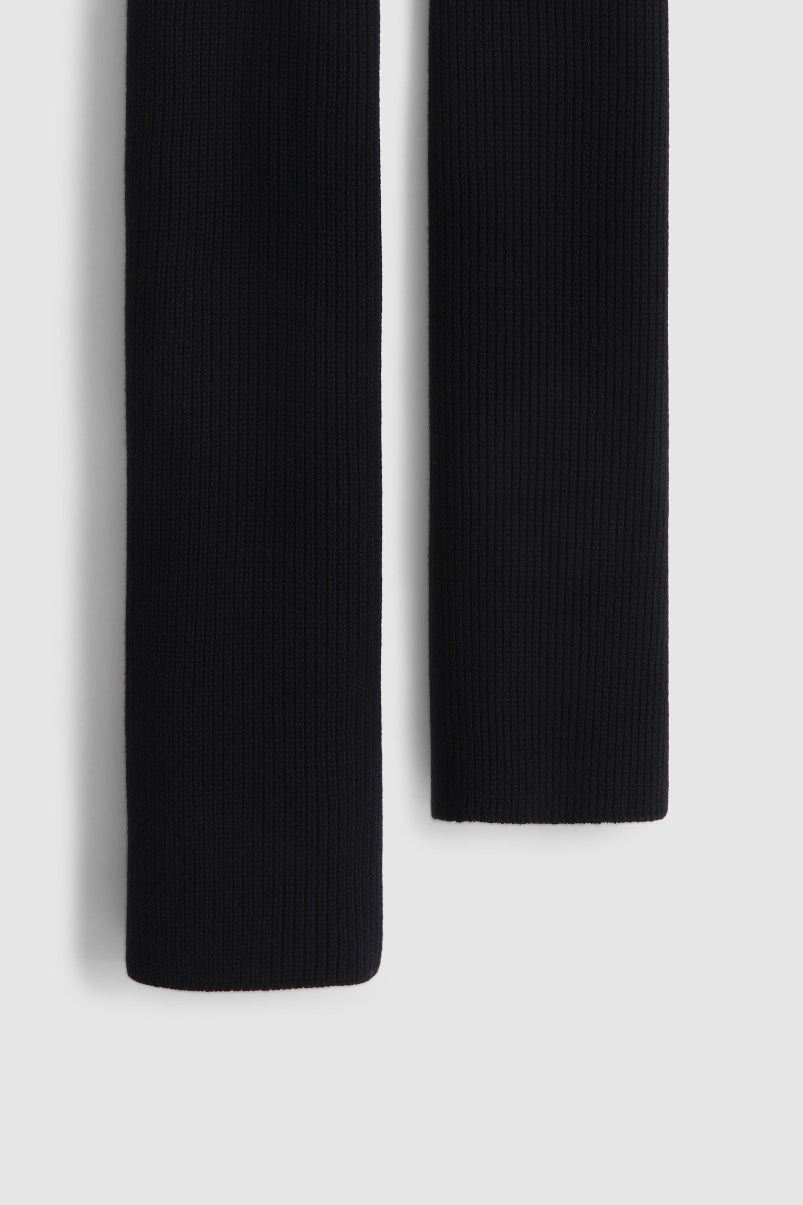 Ribbed Virgin Wool Scarf Blue photo 2 | Woolrich