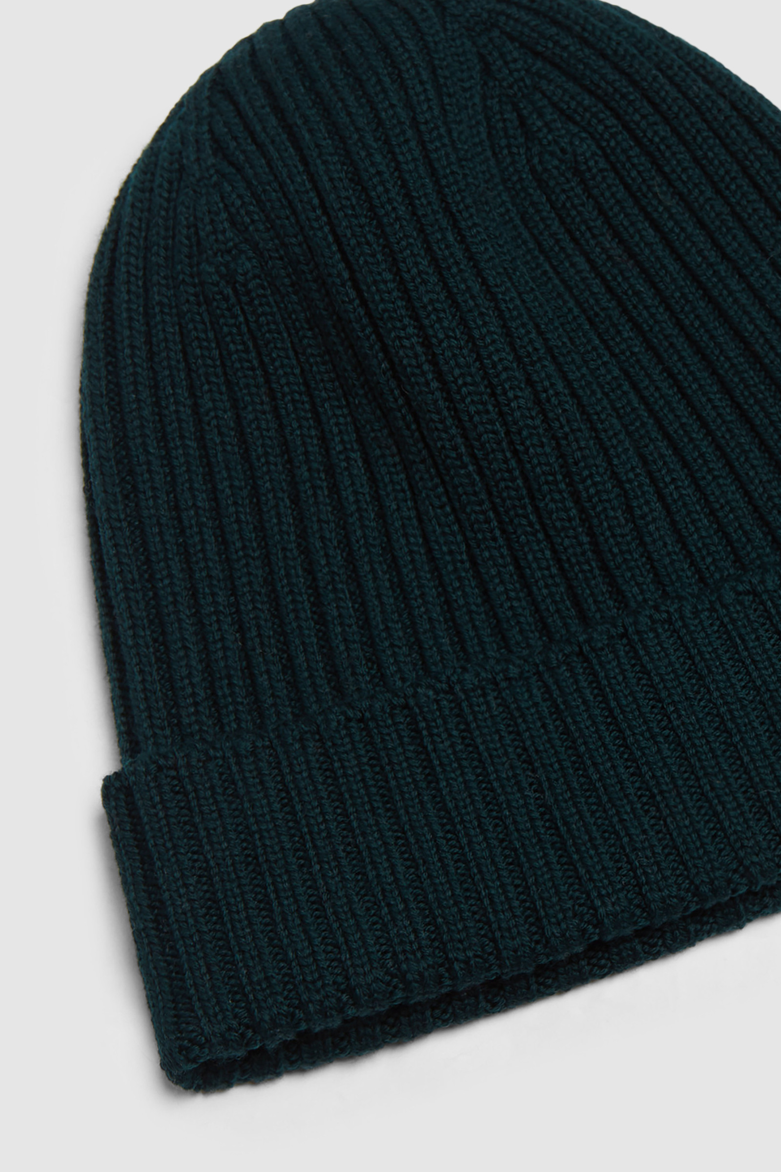 Rib-Stitched Wool Beanie