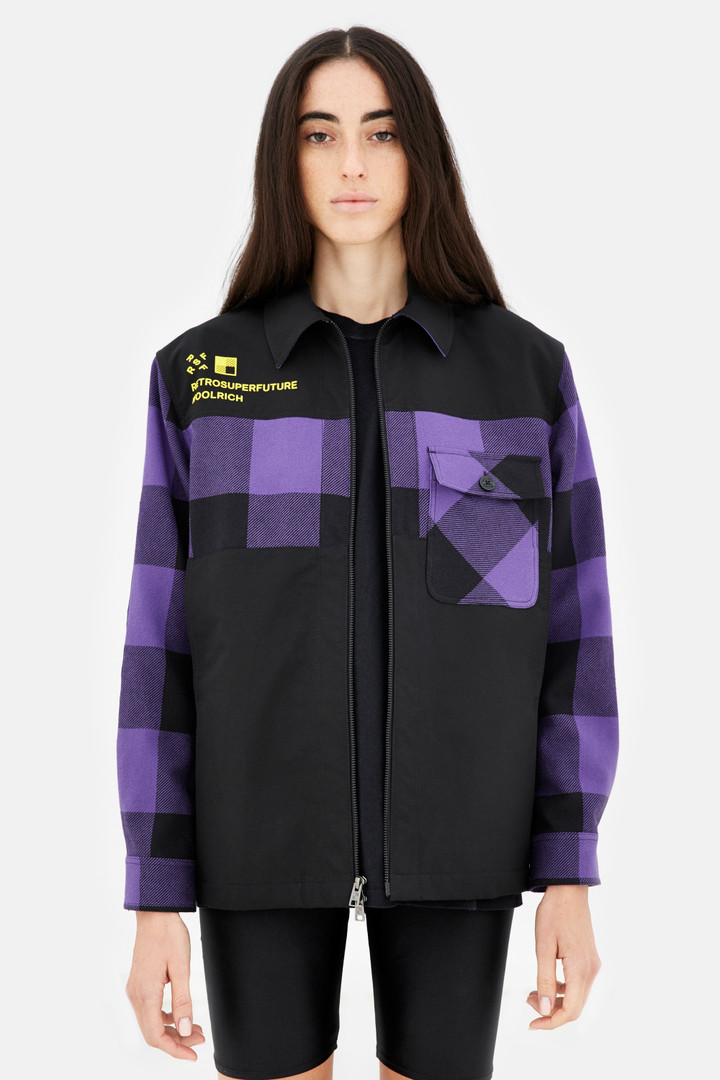 Woolrich x RSF surchemise avec motif Buffalo Check