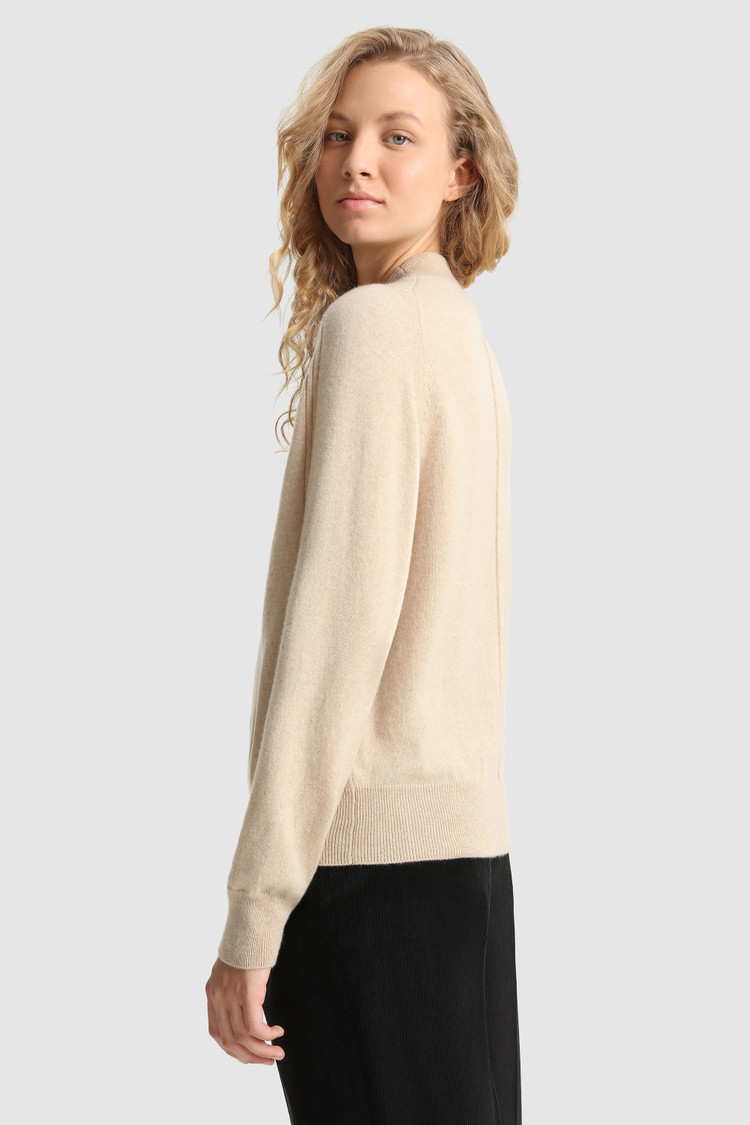 Jersey con cuello redondo de cashmere