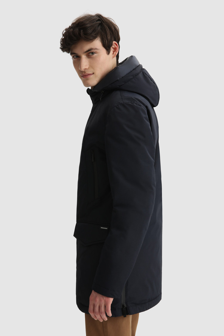 Polarguard Parka in mixed nylon and Italian wool