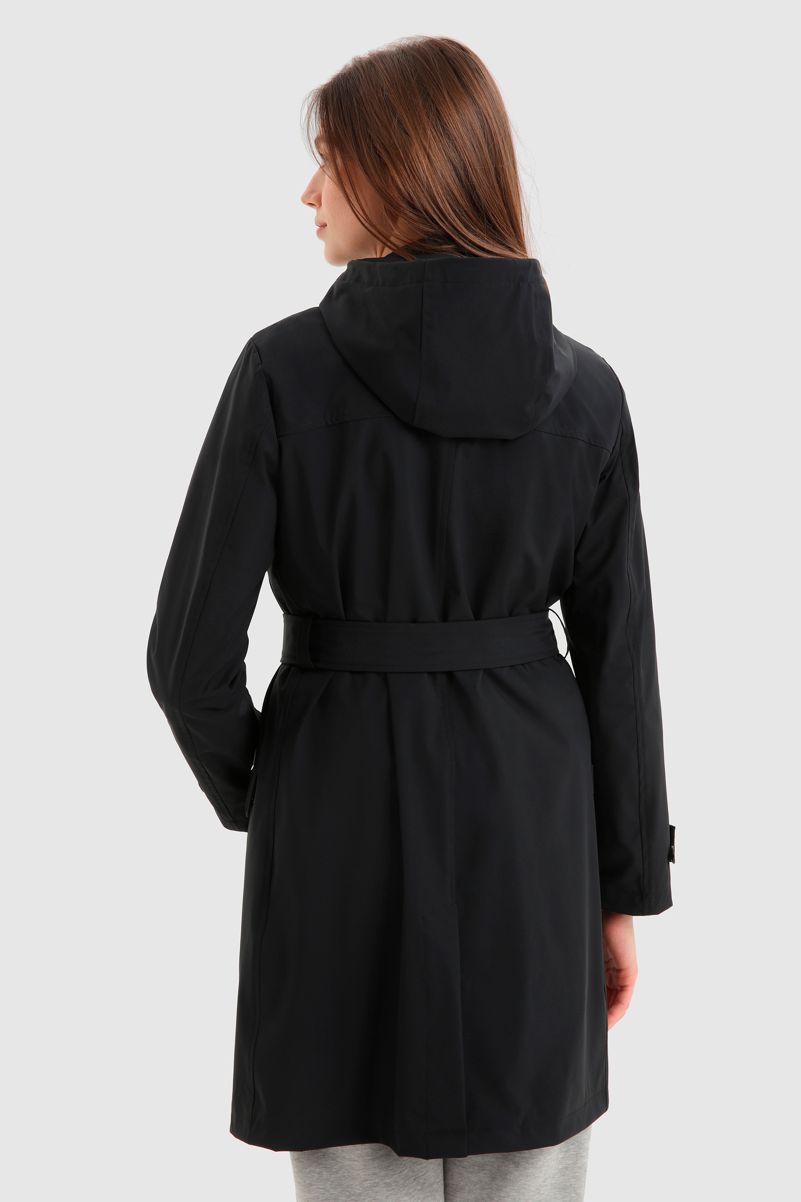 Leichter Trenchcoat Fayette Schwarz photo 3 | Woolrich