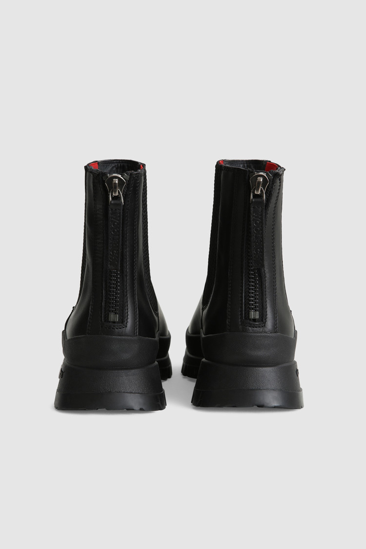 Chelsea wandelschoenen van mat leer