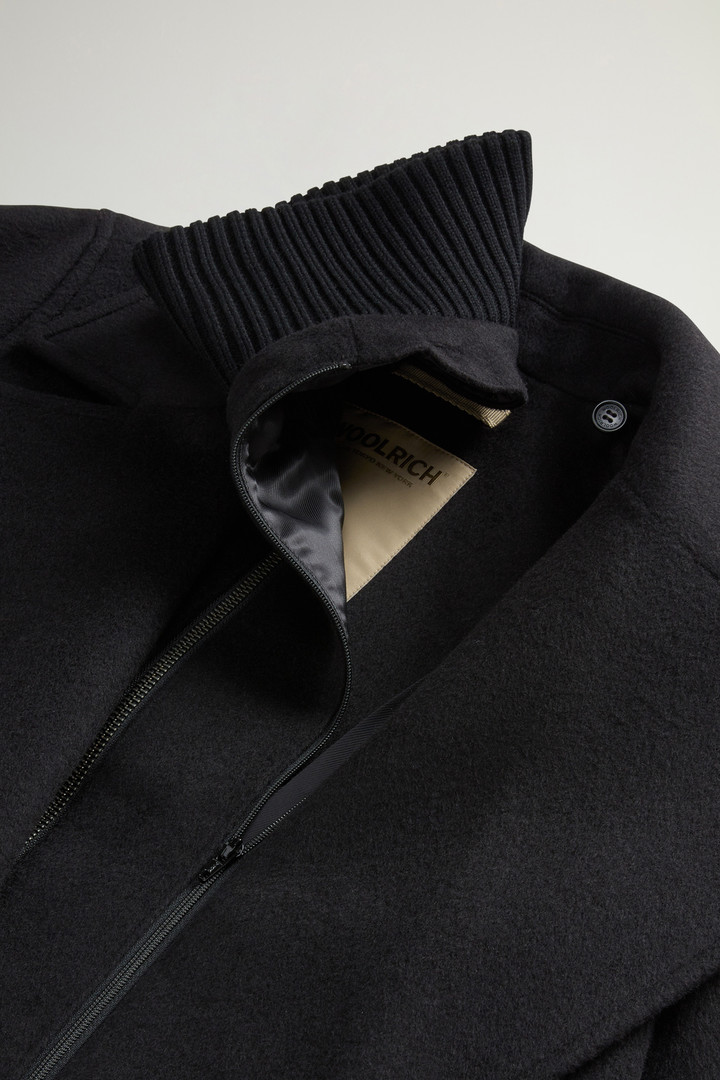Manteau en laine mélangée avec plastron amovible Noir photo 8 | Woolrich