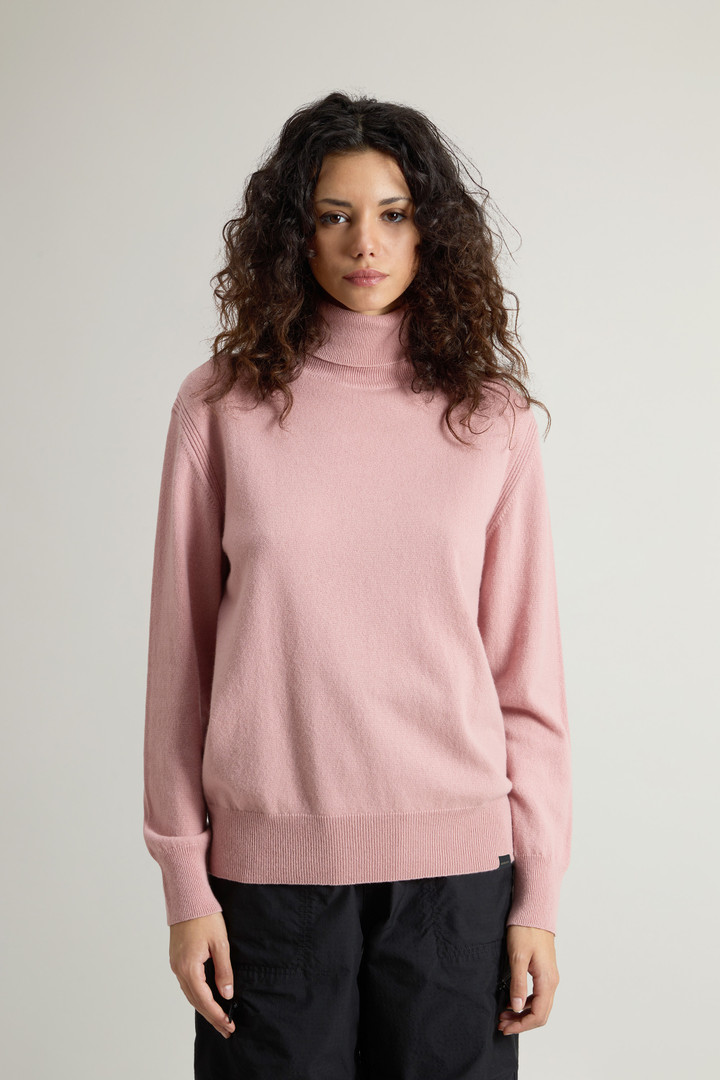 Pure Cashmere Sweater with High Neck Pink photo 1 | Woolrich