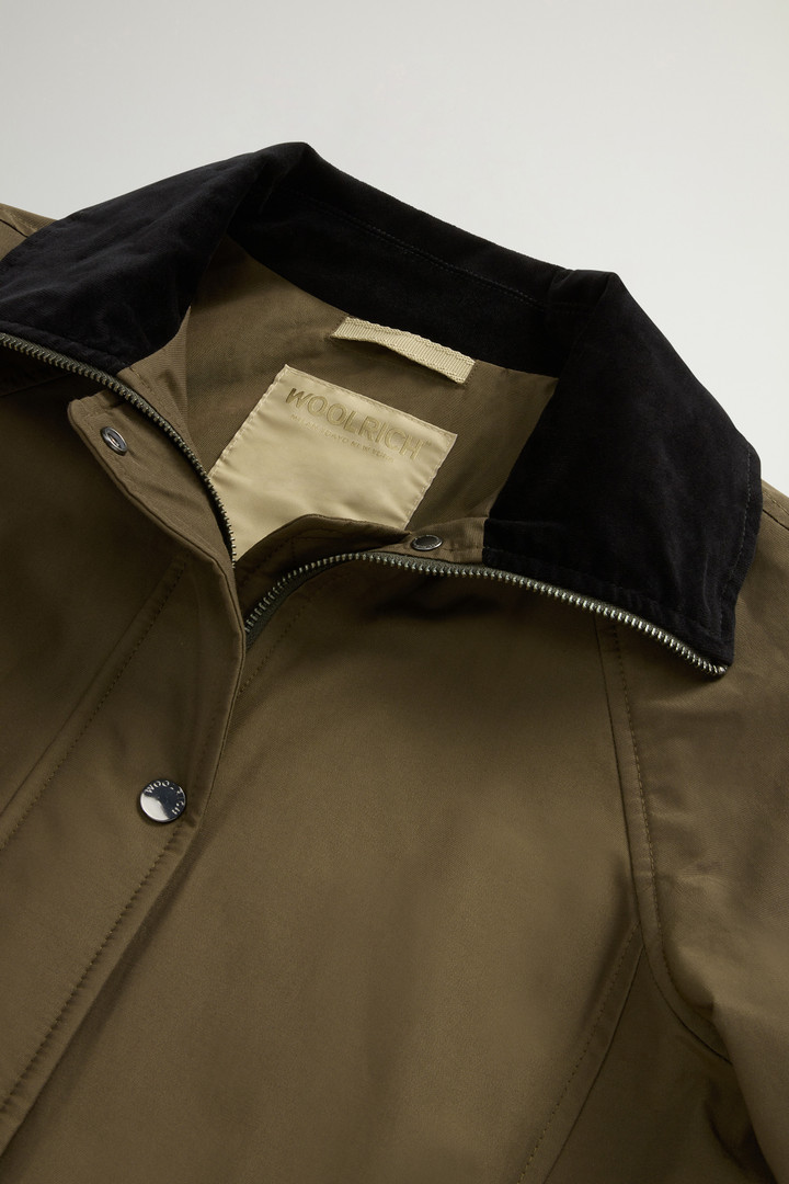 Ramar Cloth Coat with Corduroy Collar Green photo 6 | Woolrich