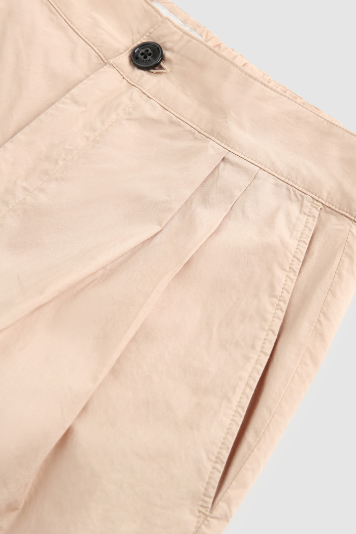 Pantalón de popelina con pernera recta