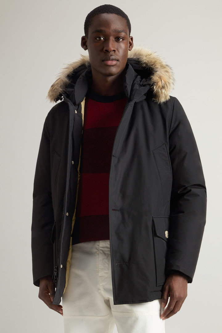 Arctic Anorak in Ramar Cloth with Detachable Fur Black photo 5 | Woolrich