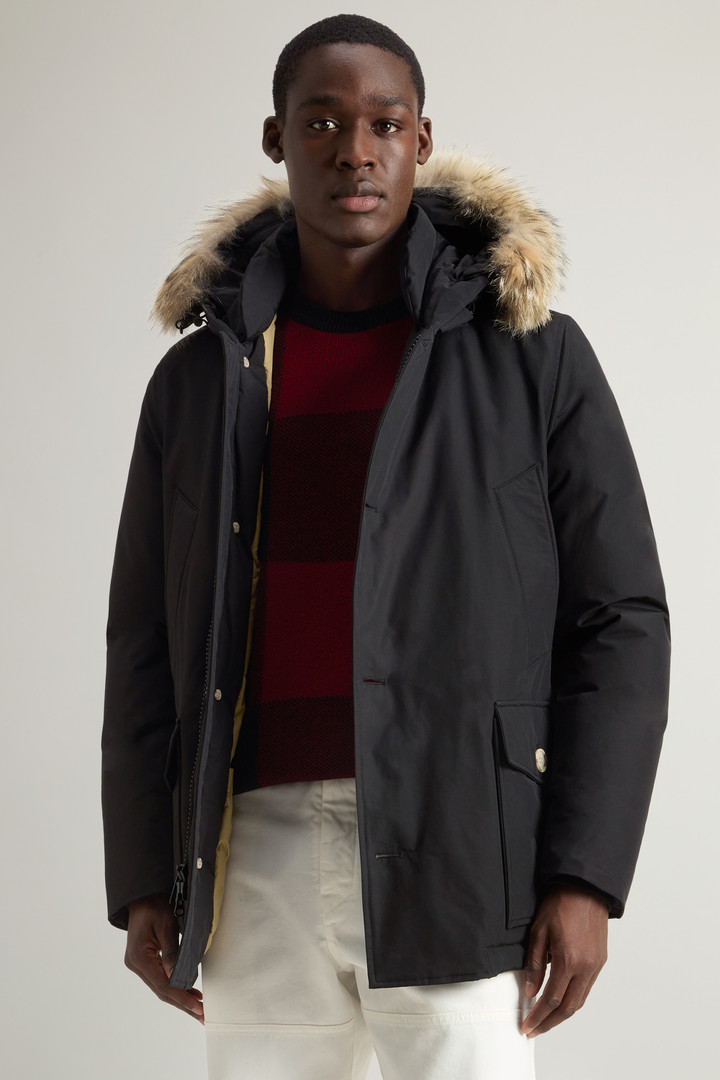 Arctic Anorak in Ramar Cloth con pelliccia removibile Nero photo 5 | Woolrich