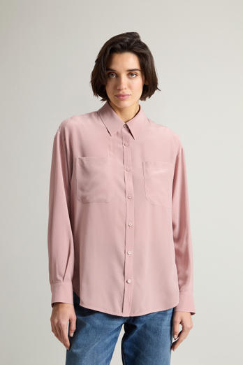 Chemise en pure soie Rose | Woolrich