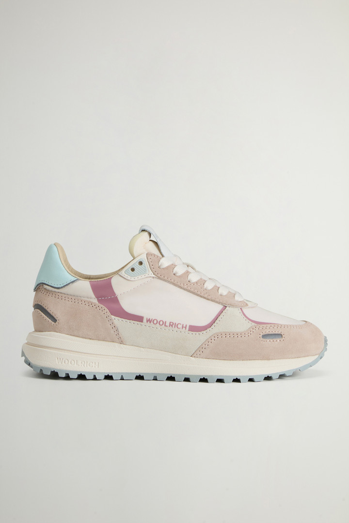 Retro Sneakers in Nylon with Leather and Suede Details Multicolor photo 1 | Woolrich