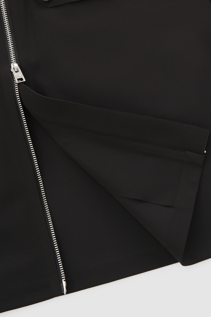 Lange Jacke Pequea aus Stretch-Jersey Schwarz photo 9 | Woolrich